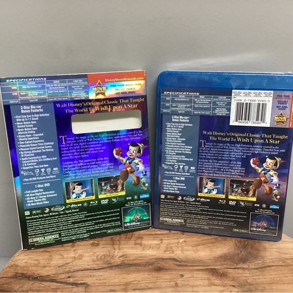 New & Sealed - Blue Ray DVD - Pinocchio - 70th Anniversary - 2 Disco Platinum - Picture 8 of 10